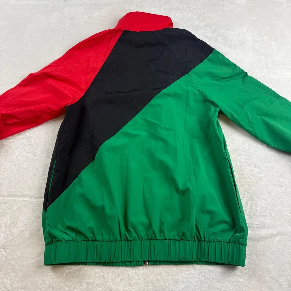 Vintage Ashro Windbreaker Jacket Adult Small Pan-African Colorblock Full Zip Up